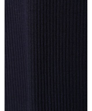 Green Parks タイトシルエットリブニットワンピース Navy