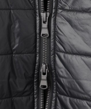 JOSEPH HOMME ニットブロックシルキーサテン　ニットブルゾン ブラック系