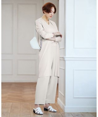 ICB 【WEB限定カラーあり】 シンセティックハイゲージ ロングカーディガン トープ系