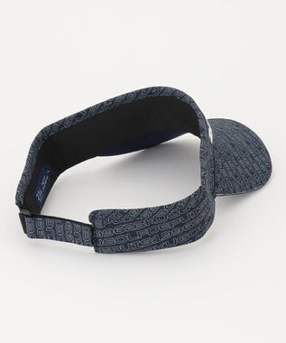 23区GOLF 【UNISEX】ロゴ総柄  ラウンディッシュ サンバイザー ネイビー系5