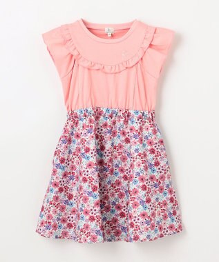 組曲 KIDS 【110-140㎝】サマーフラワー ワンピース ピンク