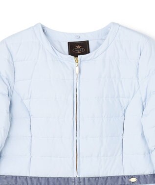 TOCCA HEART SHOT ロングダウンコート サックスブルー系