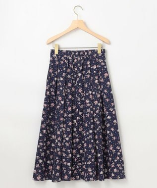 組曲 L フラワードットプリント スカート ネイビー系5