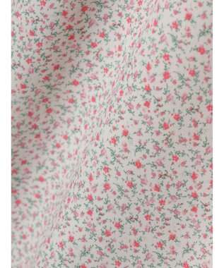 earth music&ecology 袖ドロストフラワーワンピース Pink