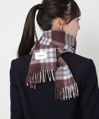 MOONBAT MACKINTOSH PHILOSOPHY(マッキントッシュ フィロソフィー）カシミヤ100％ クラシカルチェックマフラー