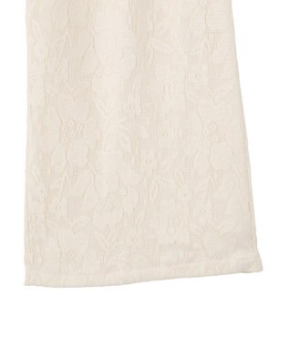 earth music&ecology 総レースカーゴパンツ Ivory