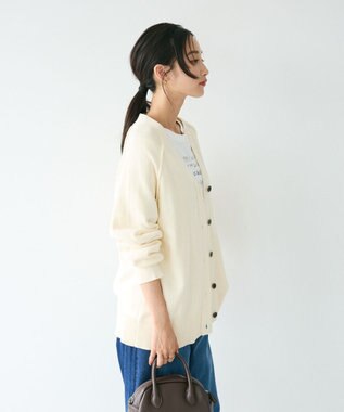 CRAFT STANDARD BOUTIQUE アウトリンキングニットカーディガン Ivory