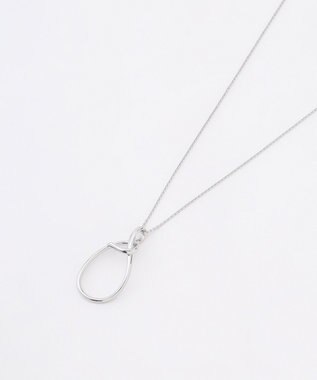 J.PRESS LADIES ドロップ カーブ ネックレス シルバー系