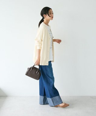 CRAFT STANDARD BOUTIQUE アウトリンキングニットカーディガン Ivory