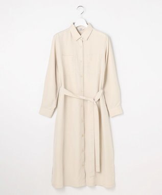 J.PRESS LADIES S ピーチポプリン ワンピース サンドベージュ系