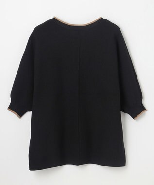 ANY 【2SET】バイカラーニット×布帛スカートセット ブラック×キャメル