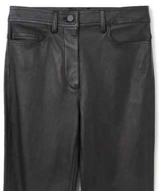 JOSEPH 【FOUNDATIONS】【AW23】レザーストレッチ　スリムフィットトラウザーズ Black