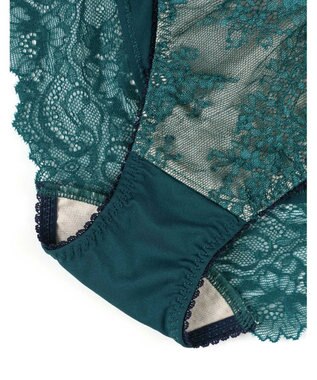 AMPHI ショーツ 【Glama-Rich グラマリッチ ボリュームUPタイプ】 BYJ302とペア アウターにひびきにくい(裾) PYJ102 アンフィ／ワコール グリーン