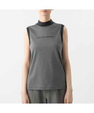  ノースリーブボーダーモックネック ZHG-W6S5b 85218