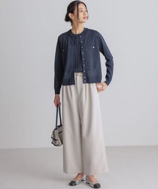 組曲 シュットクロスワイド パンツ サンドベージュ系