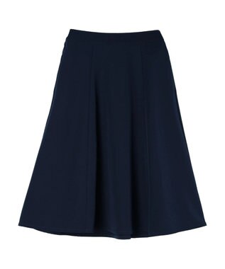 Green Parks 〈選べるきれシル〉フレアミディ丈スカート Dark Navy