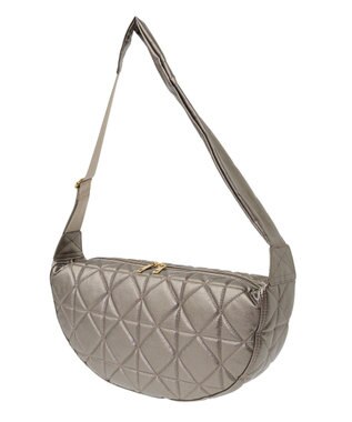 Green Parks ・ｃａｃｈｅｃａｃｈｅキルティングハーフムーンショルダ Bronze