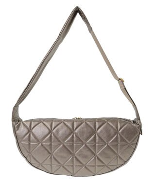 Green Parks ・ｃａｃｈｅｃａｃｈｅキルティングハーフムーンショルダ Bronze