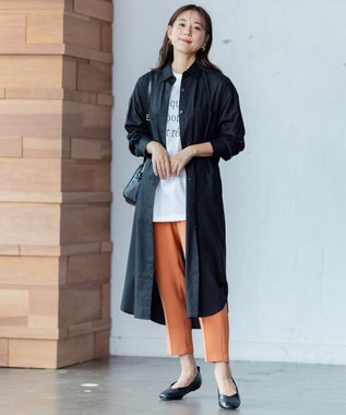 ANY 【ストレッチ/ウエストゴム】イージーケア美脚 パンツ オレンジ