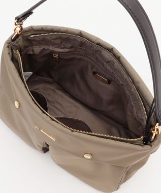 LA BAGAGERIE ダブルフロントポケット2WAYショルダー グレージュ