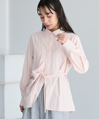 CRAFT STANDARD BOUTIQUE ベルト付きカシュクールシャツ