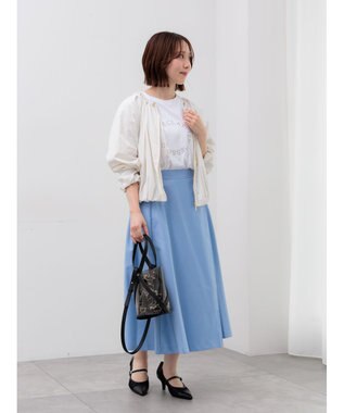 Te chichi ラインストーンサークルロゴTシャツ オフホワイト