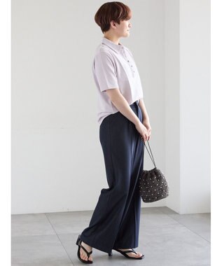 Te chichi コットンカットカノコポロシャツ ラベンダー