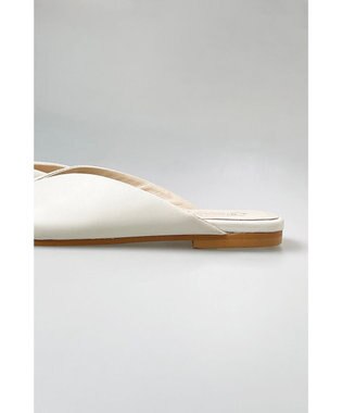 BONTRE 【BONTRE/ボントレ】スクエアトゥフラットサンダル ホワイト