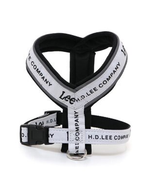 PET PARADISE Lee ロゴ アクティブ ハーネス ３Ｓ 小型犬 ホワイト×ブラック