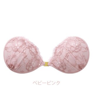 BRADELIS New York 【NuBra / ボリュームアップ】パテッドヌーブラ プリマ  ブラ特有の締めつけがないストレスフリーブラ ベビーピンク