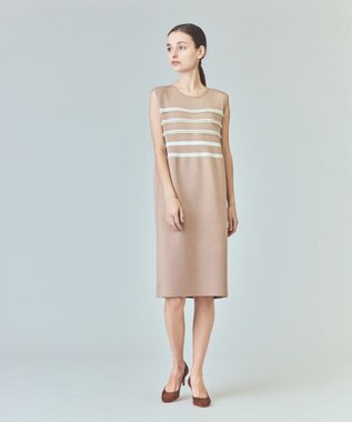 ボーダーパールワンピース