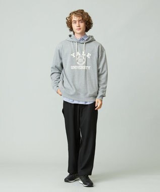 J.PRESS YORK STREET 【UNISEX】YALE裏毛パーカー ライトグレー系