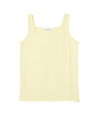 AMERICAN HOLIC 吸放湿スクエアネックタンクトップ Light Yellow