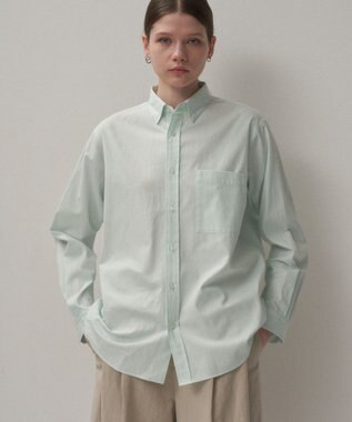 ATON WASHER OXFORD | スタンダードシャツ GREEN