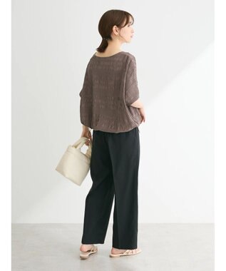 Green Parks ドロスト表面感プルオーバー Charcoal Gray