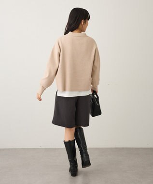 CRAFT STANDARD BOUTIQUE 深Vネックニットプルオーバー Light Beige