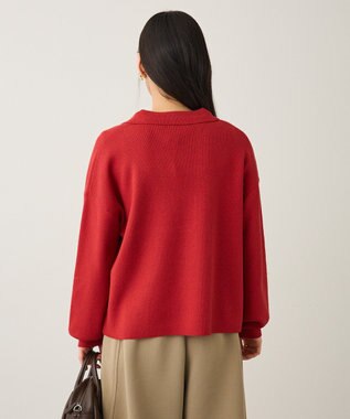 CRAFT STANDARD BOUTIQUE 深Vネックニットプルオーバー Red