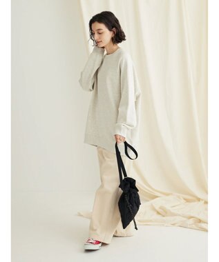 CRAFT STANDARD BOUTIQUE プリント裏毛ビッグプルオーバー Oatmeal