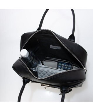 UNBILLION カシュカシュ cachecache / ヒネリ金具ボーリングバッグボストン ブラック