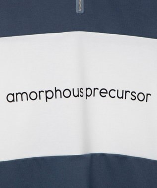 WEGO ドルマンポンチハーフジップロンT ブルー