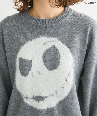 Green Parks ナイトメア／フェイスジャガードニットプルオーバー Gray Mixture