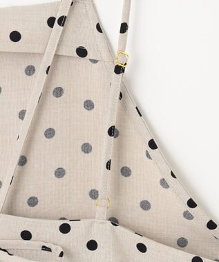 ANY 【洗濯機可/着丈調整可】ドットプリント サロペット ベージュベース
