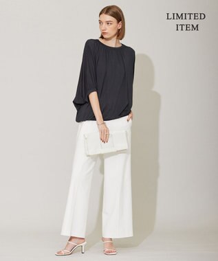 ICB 【WEB限定・洗える】Float ドルマンスリーブカットソー チャコール系