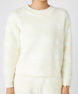 OP／FILA 【ocean pacific】ふんわりハグニットトップス オフホワイト