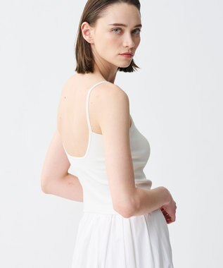 uncrave スムースニット キャミソール(カップ付き) オフ