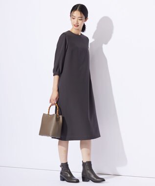 J.PRESS LADIES L 【WEB限定カラーあり・洗える】RELAXIONツイル ワンピース スレート系