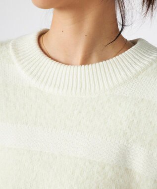 OP／FILA 【ocean pacific】ふんわりハグニットトップス オフホワイト