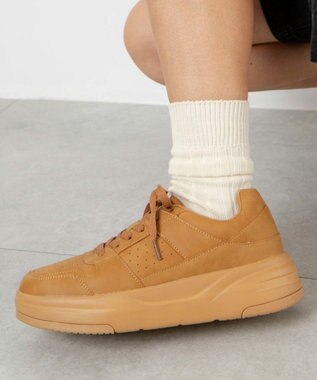 WEGO ベーシックスニーカー キャメル