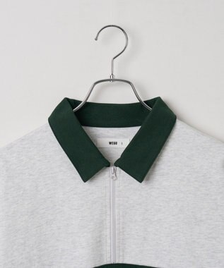 WEGO ワンポイントカラーブロックプルオーバー ライトグレー