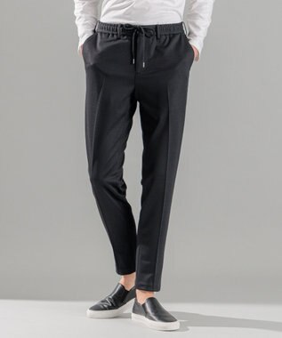 JOSEPH HOMME 新素材【抜群のストレッチ性/セットアップ対応可】スプリングウールジャージー / PEGG CONVERTIBLE ブラック系